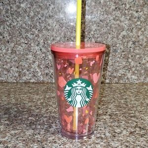 Starbucks Pink and yellow grande cold cup